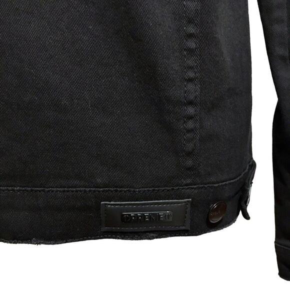 Preme NWOT Black Wash Jean Jacket Men M - Picture 13 of 16